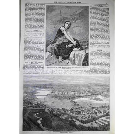 Illustrated London News, July 30, 1859. Railway Map of Lower Egypt; Mantua; etc