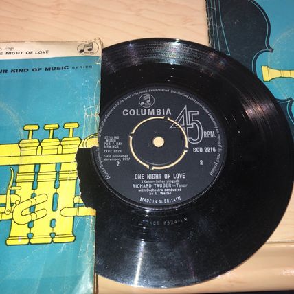 Richard Tauber 7" Vinyl records Job Lot Set Of 5.