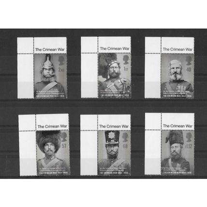 GB Stamps 2004 150th Anniv of Crimean War Marginal Set sg2489 - sg2494 MNH