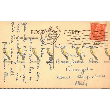 River Ouse, Bedford, Beds, National Series Postcard, 1948