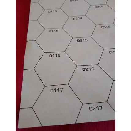 Unused Classic BattleTech Paper Map CBT Large Mountain #2 Slightly Crumpled