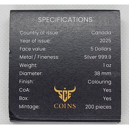 1 Oz Silver Collectible Canada Maple Leaf Anubis Mintage Of 200 You Pick Ser #