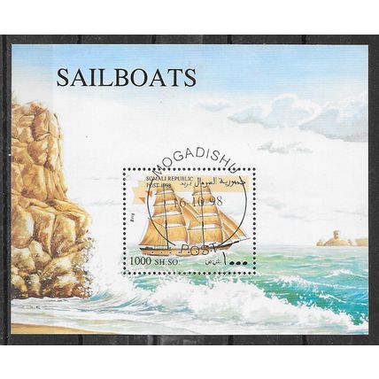 Somalia 1998 BATEAU LES VOILIERS BLOC OBLITERE ( USED )
