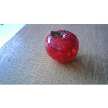 3D CRYSTAL PUZZLES - TIN ROBOT & APPLE (2 Puzzles)