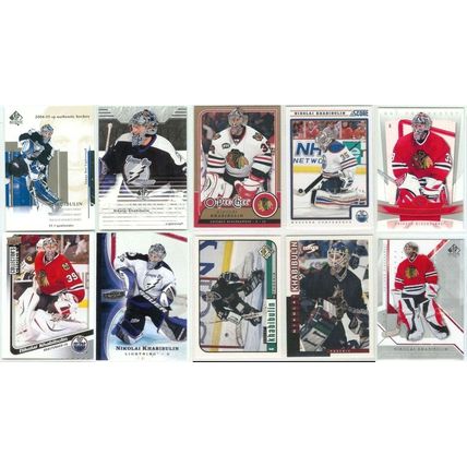 NIKOLAI KHABIBULIN 50x card lot incl Inserts