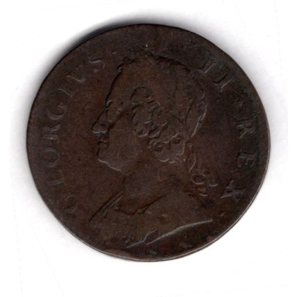 Great Britain. George II. Halfpenny 1748. dy18768