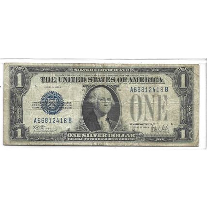 1928-B Funny back US Silver certificate VF