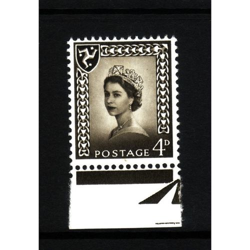 GREAT BRITAIN ISLE OF MAN 1968 SG5 4d OLIVE SEPIA U/M MINT