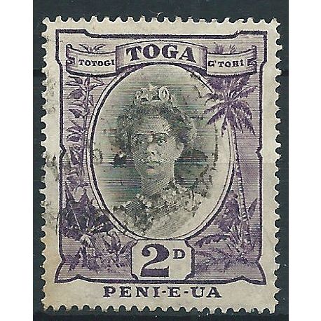 Tonga 1932 SG57e 2d Black & Bluish-Lilac Fine Used .. ..