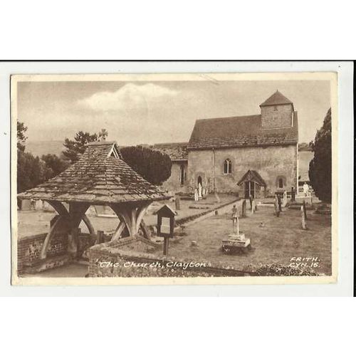 Sussex CLAYTON Church Postcard by Frith (CYN.15)