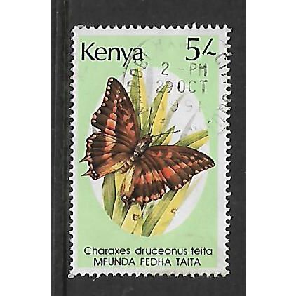 KENYA 1988 BUTTERFLIES 5s CHARAXBS ZOOLINA SG 446 FINE USED