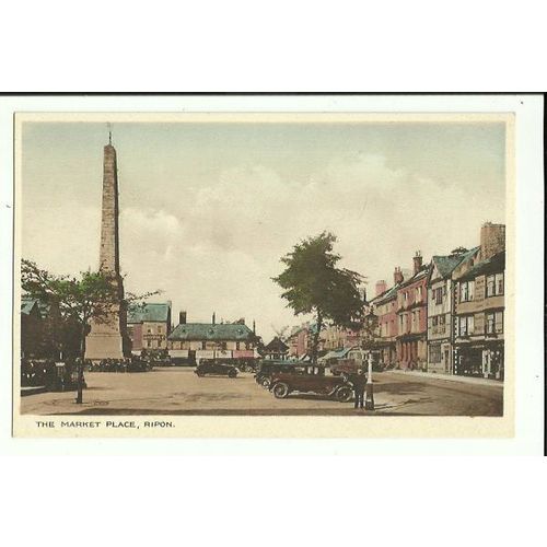 Yorkshire RIPON Market Place Postcard