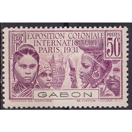GABUN GABON [1931] MiNr 0124 ( */mh )