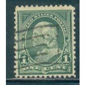 Used 279 1c Benjamin Franklin Fine A05417