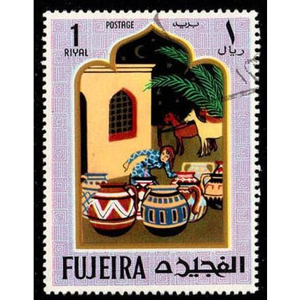 Fujeira 1967 Fairy Tales 1R Used Stamp