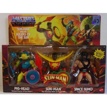 MASTERS OF THE UNIVERSE ' SUN-MAN and THE RULERS Of THE SUN ' SET