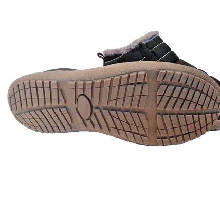 EndoraDore Mens Women Snow Boots Ankle Waterproof Warm Lined Slip 9.5- 10 Black