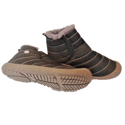 EndoraDore Mens Women Snow Boots Ankle Waterproof Warm Lined Slip 9.5- 10 Black