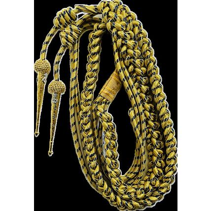 USA NAVY AIDC TO PRESIDENT GOLD BLUE METALLIC WIRE AIGUILLETTES ANCHOR PINS