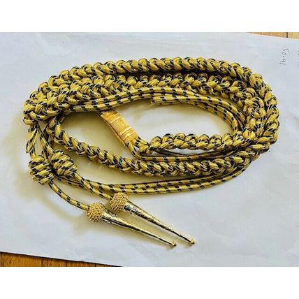 USA NAVY AIDC TO PRESIDENT GOLD BLUE METALLIC WIRE AIGUILLETTES ANCHOR PINS