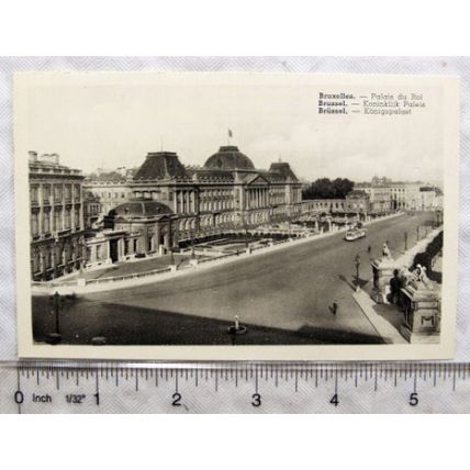 vintage postcard Palais du Roi, Brussels