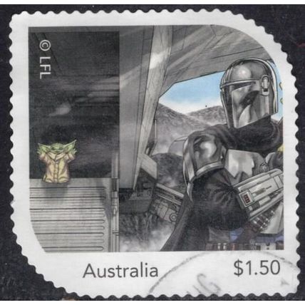 2025: STAR WARS, THE MANDALORIAN. USED SELF-ADHESIVE MYSTAMP. 4