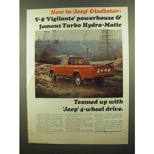 1965 Jeep Gladiator Pickup Ad - V-8 Vigilante