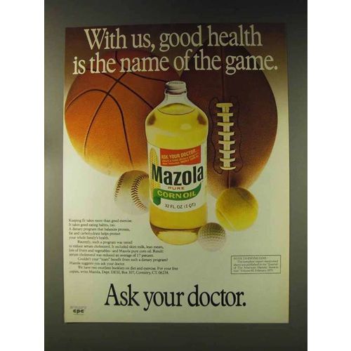 1976 Mazola Oil Ad - Good Health is the Name