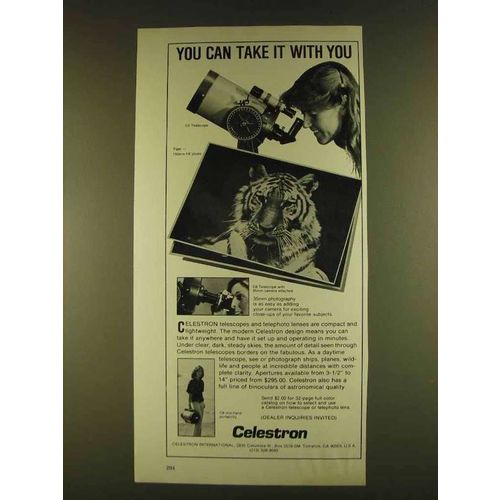 1980 Celestron C5 Telescope Ad - Take It With You