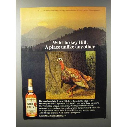 1984 Wild Turkey Bourbon Ad - Place Unlike Any Other