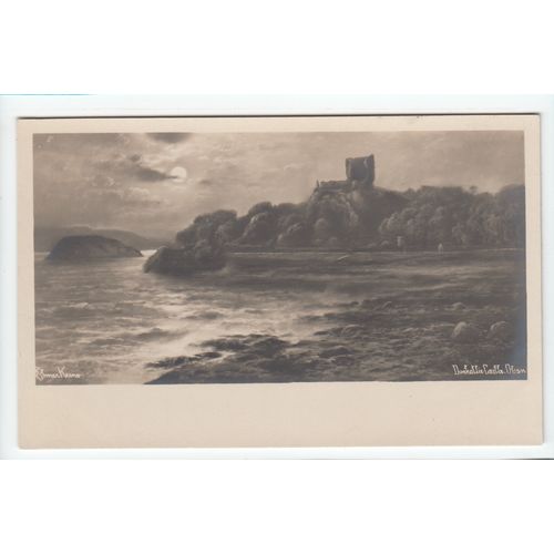 Castle Dunollie Oban Elmer Keene Art Postcard Argyllshire