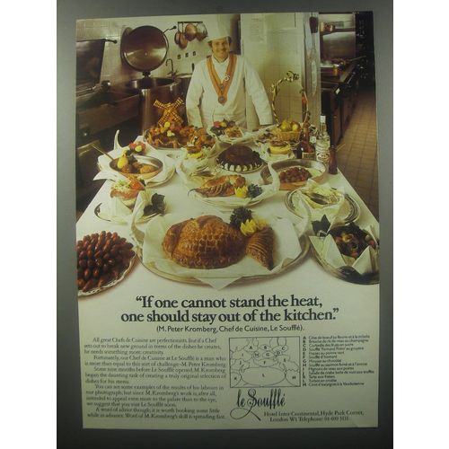 1978 Le Souffle Restaurant at Hotel Inter-Continental Advertisement