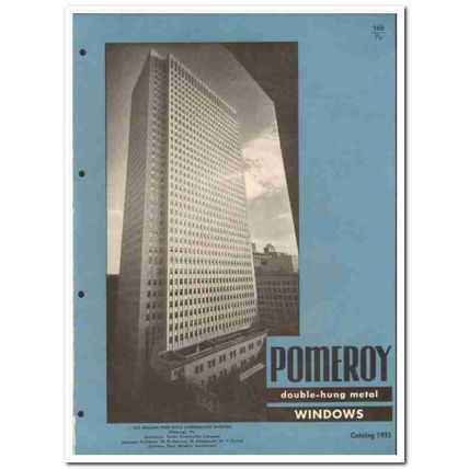 S H Pomeroy Company 1955 vintage window catalog double hung steel