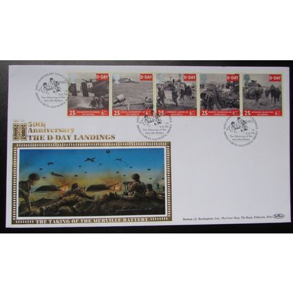 BENHAM - LARGE SILK COVER SPG D-DAY LANDINGS 50TH ANNIVERSARY 1994