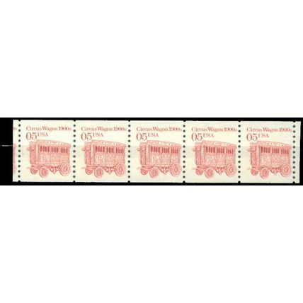 2452 5c Circus Wagon Fine MNH Dry Gum PNC 1/5 P0801