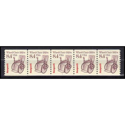 2256 8.4c Wheel Chair Very Fine MNH Dry Gum PNC 1/5 X3059