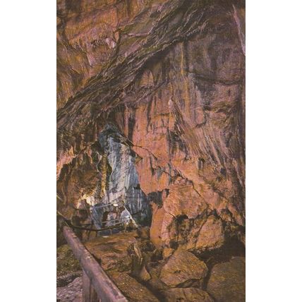Aladdins Cave Treak Cliff Cavern Castleton Derbyshire Postcard unused VGC