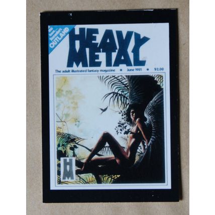 Heavy Metal Base trading Card # 32 (A) 1991 Cover Magazine Marc Harrison