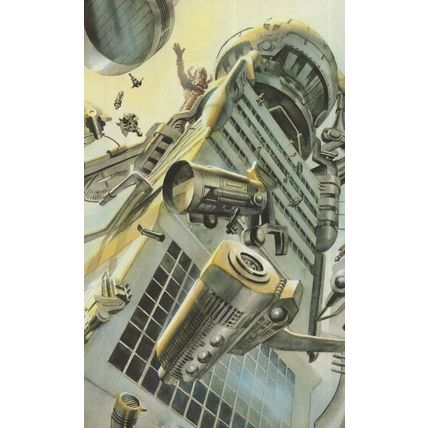 Fantastic Four Vs Galactus at Baxter Building Marvel Comic Book Postcard