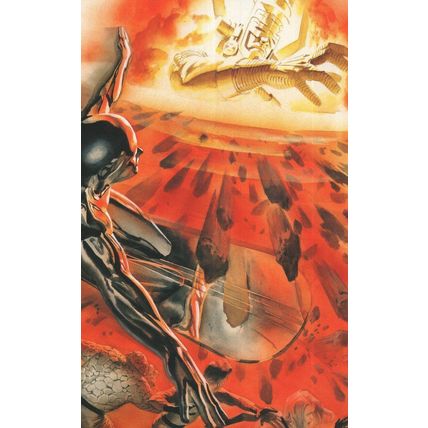 Fantastic Four Vs Silver Surfer Galactus Marvel Comic Book Cover Postcard