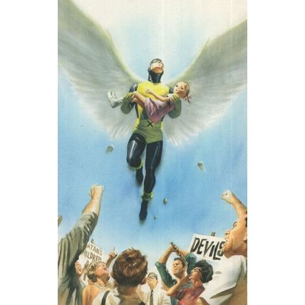 X-Men Angel & Mutant Girl Marvel Comic Book Cover Postcard