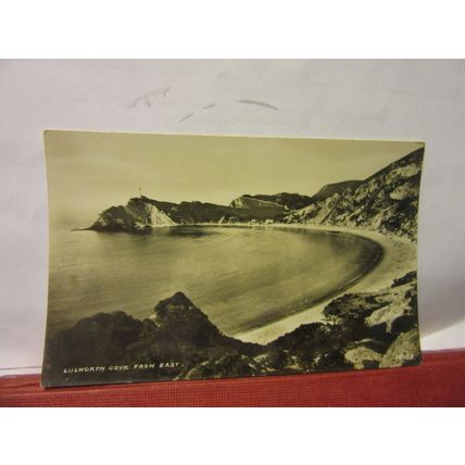 LULWORTH COVE FROM EAST, DORSET unused antique postcard RP by H J Chaffey =