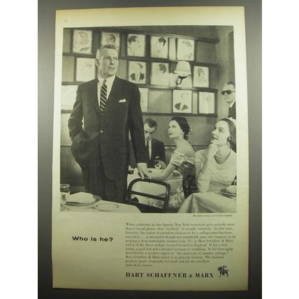 1955 Hart Schaffner & Marx Suit Ad - Who is he?
