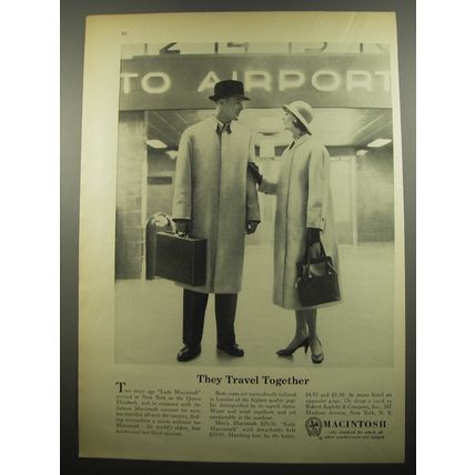1955 Macintosh Coat Ad - They travel together