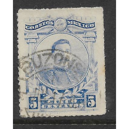MEXICO 1917 5c BLUE HERRERA SG 397 FINE USED