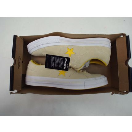 New Mens 11.5 Converse One Star Suede OX Vanilla Solar Power Shoes $80 159814C