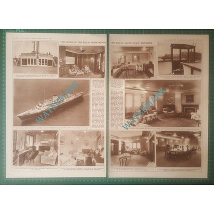 Royal Yacht HMY BRITANNIA Princess Margaret Honeymoon - 1960 Article