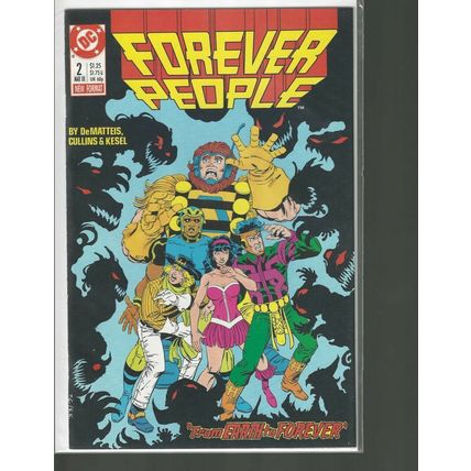Forever People, #2, DC Comic, 1988, Mid Grade