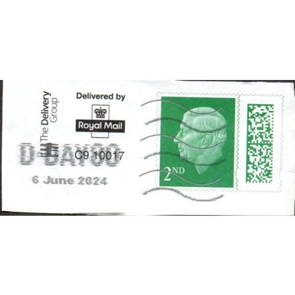 Postal Stationary. 2nd Value KC3 printed direct. PM D-Day 80. Fine Used