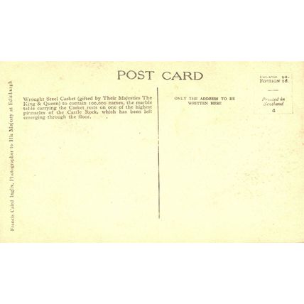 Edinburgh, Scottish National War Memorial, 0049, 4 x Vintage Postcards